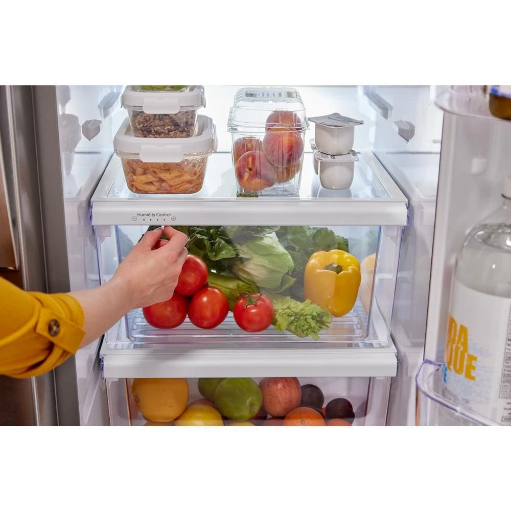 33-inch Wide Side-by-Side Refrigerator - 22 cu. ft. WRS312SNHM