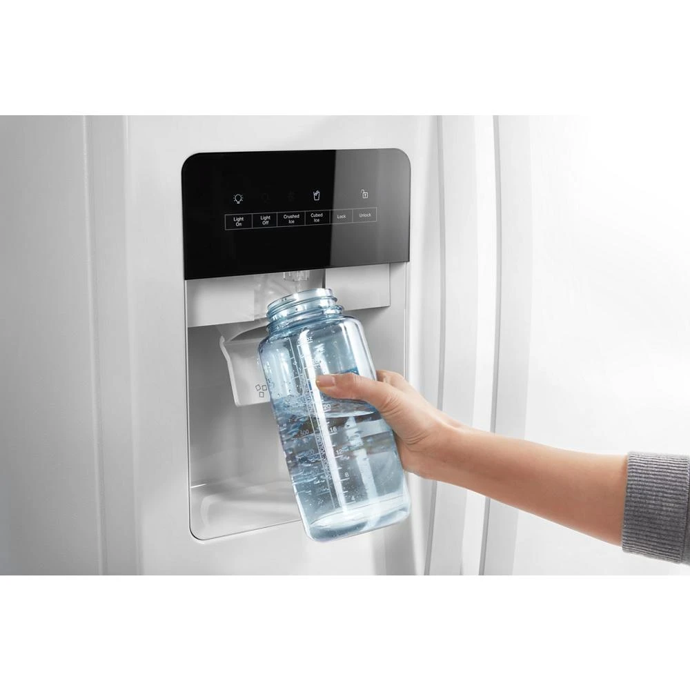 36-inch Wide Side-by-Side Refrigerator - 24 cu. ft. WRS315SDHW