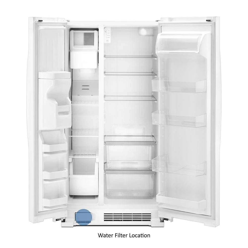 36-inch Wide Side-by-Side Refrigerator - 24 cu. ft. WRS315SDHW