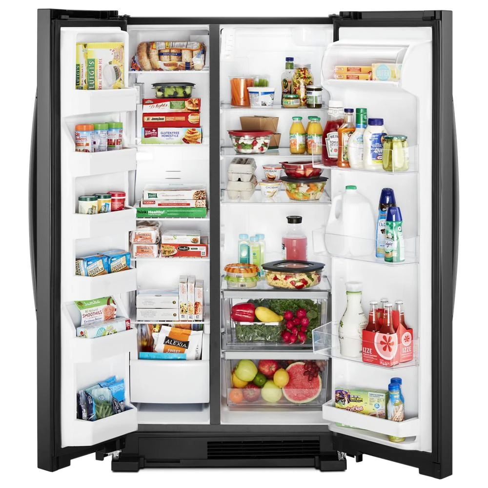 36-inch Wide Side-by-Side Refrigerator - 25 cu. ft. WRS315SNHB
