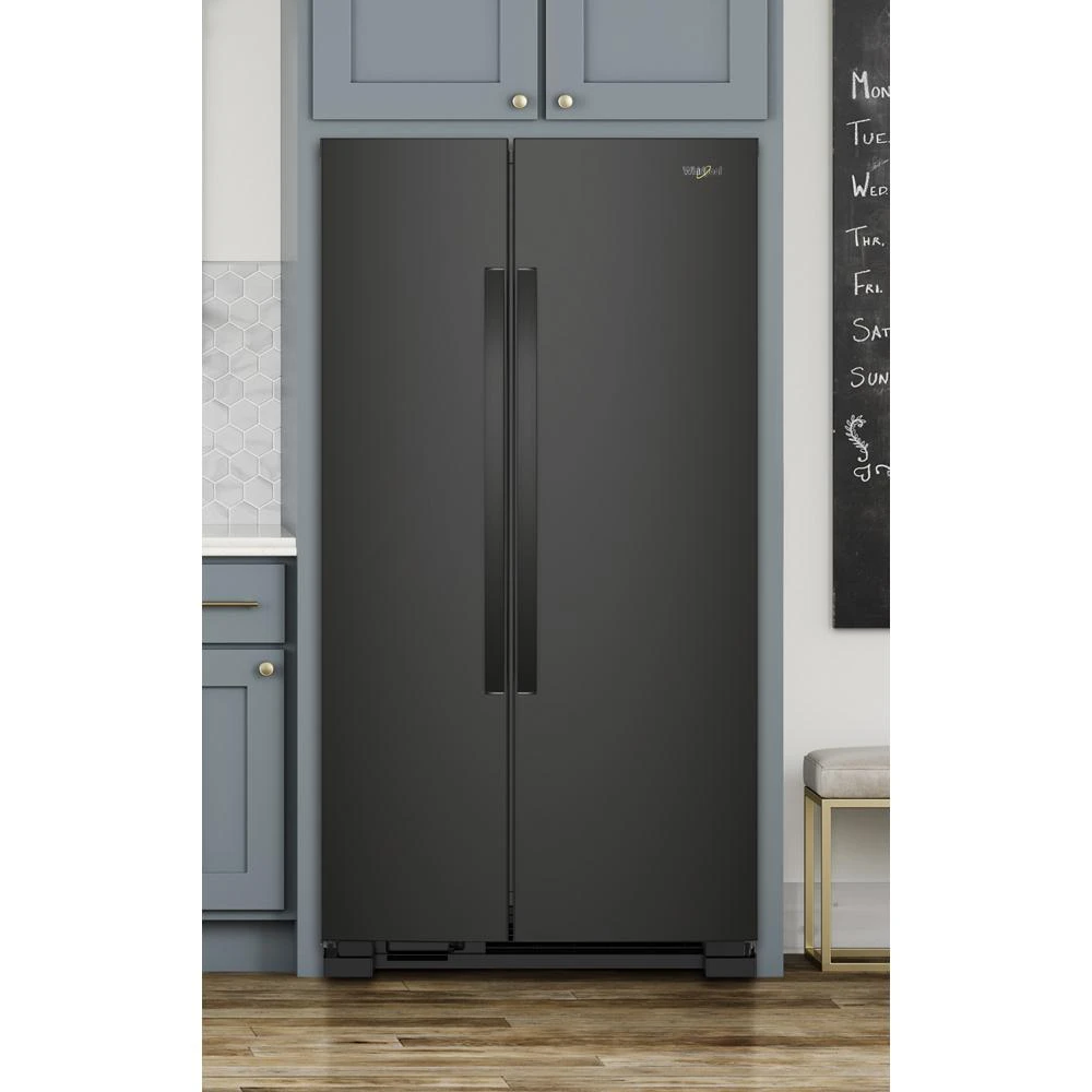 36-inch Wide Side-by-Side Refrigerator - 25 cu. ft. WRS315SNHB