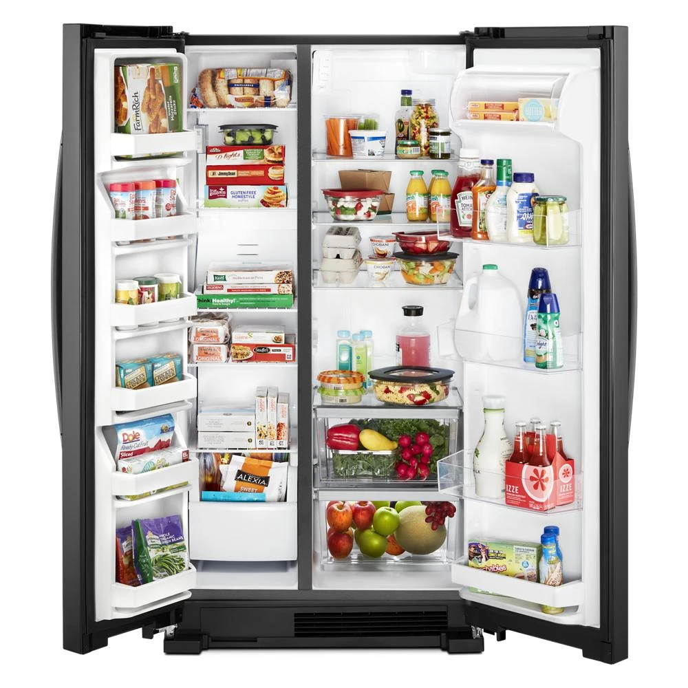 36-inch Wide Side-by-Side Refrigerator - 25 cu. ft. WRS315SNHB