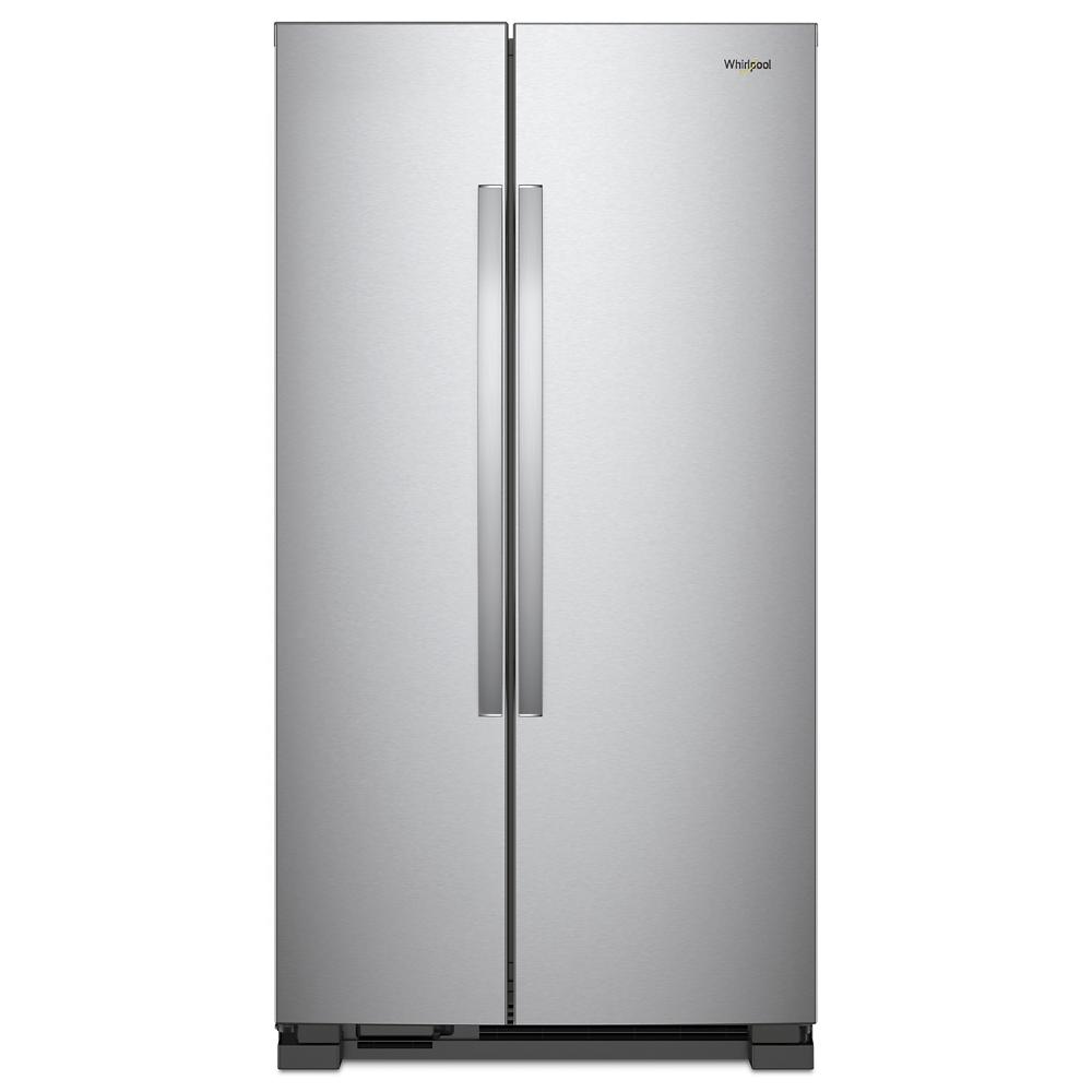 Whirlpool 36-inch Wide Side-by-Side Refrigerator - 25 cu. ft. Monochromatic Stainless Steel WRS315SNHM Picture 1