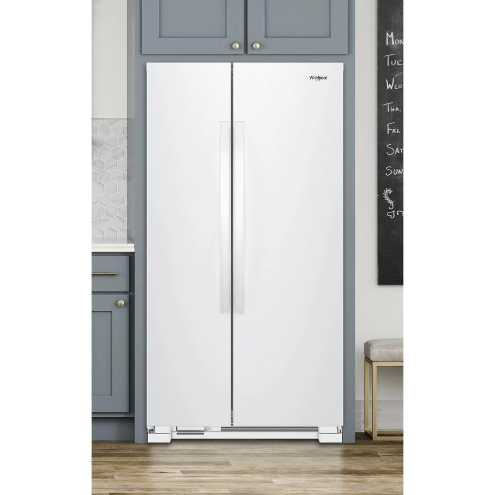 36-inch Wide Side-by-Side Refrigerator - 25 cu. ft. WRS315SNHW