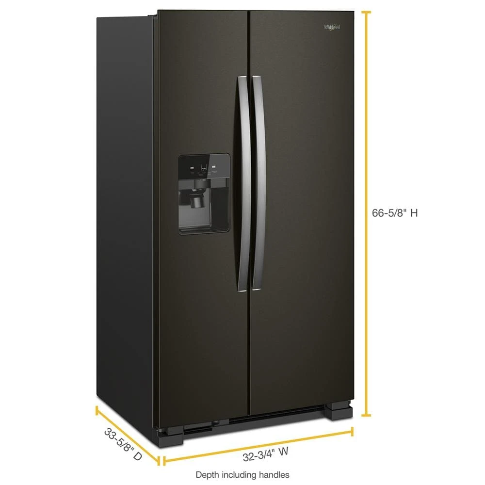 33-inch Wide Side-by-Side Refrigerator - 21 cu. ft. WRS321SDHV