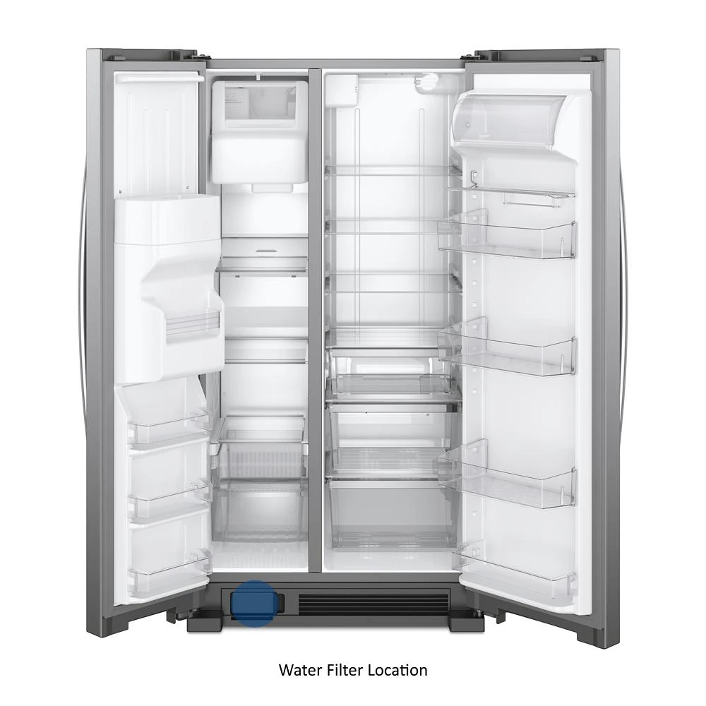 36-inch Wide Side-by-Side Refrigerator - 25 cu. ft. WRS325SDHZ