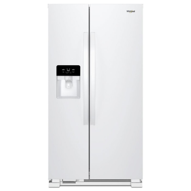Whirlpool 36-inch Wide Side-by-Side Refrigerator - 25 cu. ft. White WRS335SDHW Picture 1