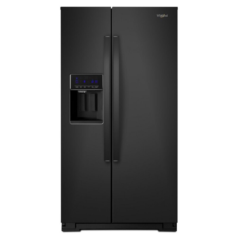 Whirlpool 36-inch Wide Side-by-Side Refrigerator - 28 cu. ft. Black WRS588FIHB Picture 1