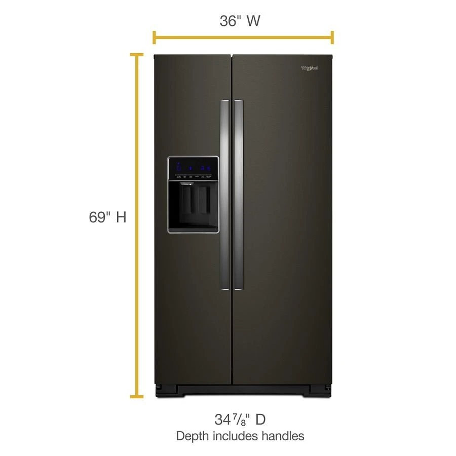 36-inch Wide Side-by-Side Refrigerator - 28 cu. ft. WRS588FIHV