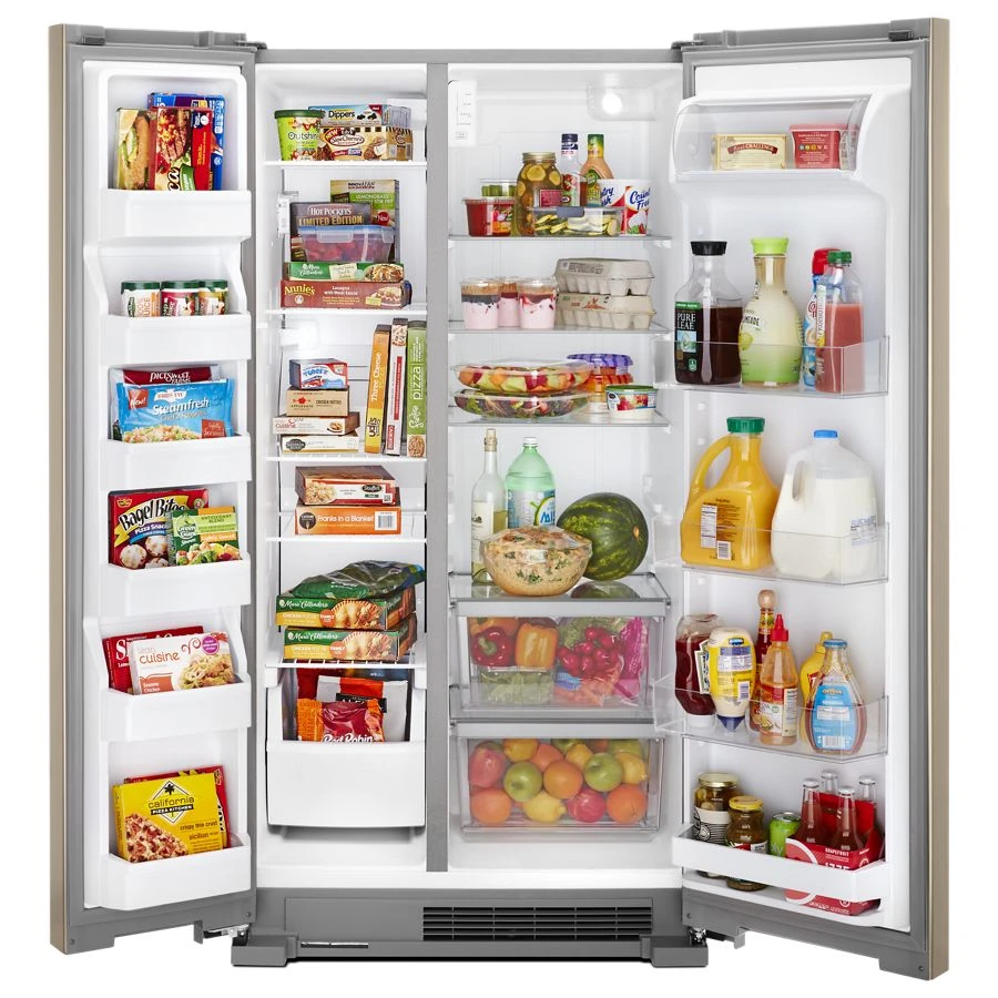 36-inch Wide Side-by-Side Refrigerator - 25 cu. ft. Sunset Bronze WRSA15SNHN