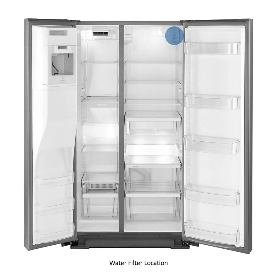 36-inch Wide Contemporary Handle Counter Depth Side-by-Side Refrigerator - 21 cu. ft. WRSA71CIHZ