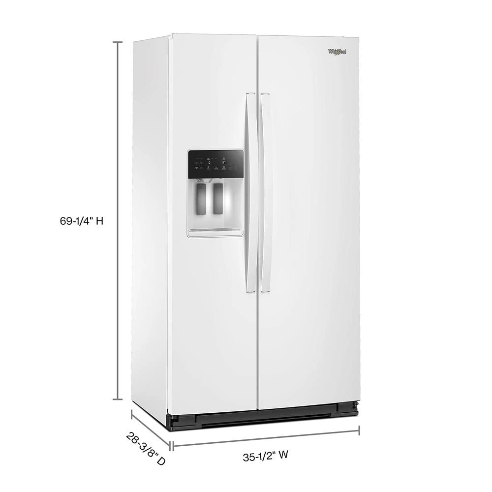 36-inch Counter Depth Side-by-Side Refrigerator with TruCool™ System WRSC5536RW