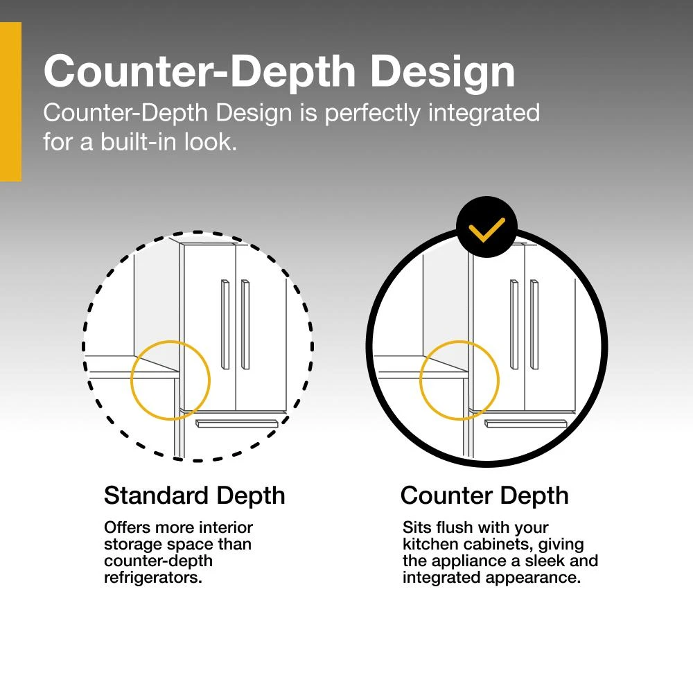 36-inch Counter Depth Side-by-Side Refrigerator with TruCool™ System WRSC5536RZ