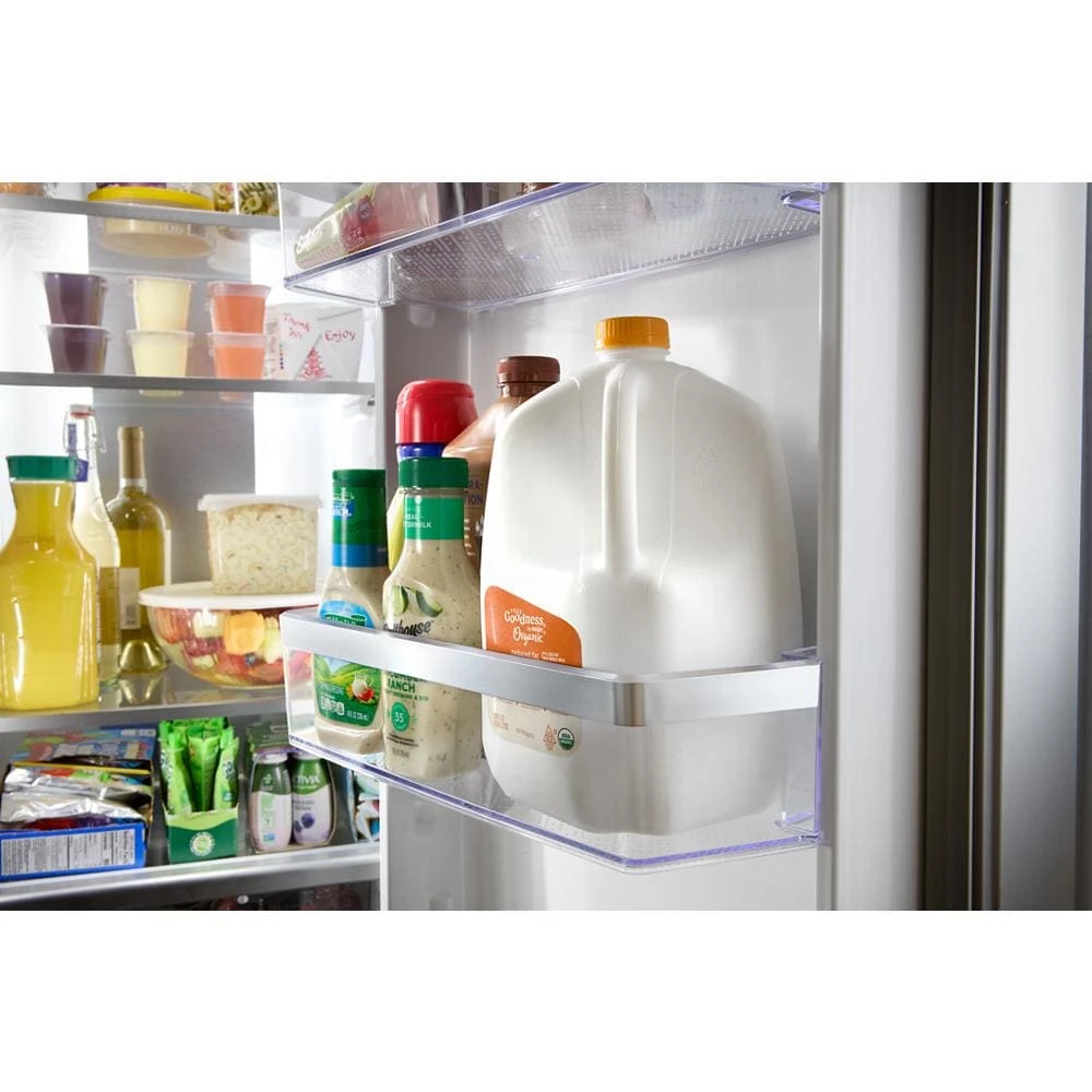 36-inch Counter Depth Side-by-Side Refrigerator with Prep & Store Bins WRSC6536RZ