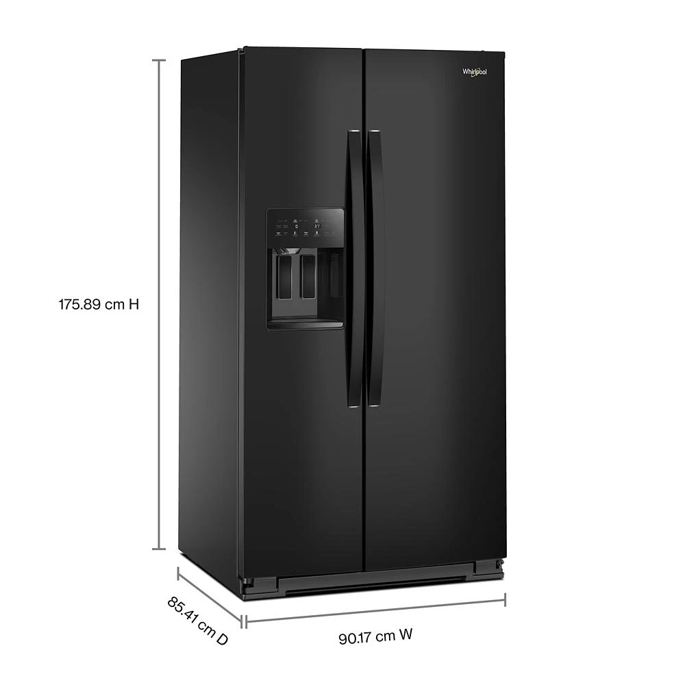 36-inch Standard Depth Side-by-Side Refrigerator with TruCool™ System WRSF5536RB