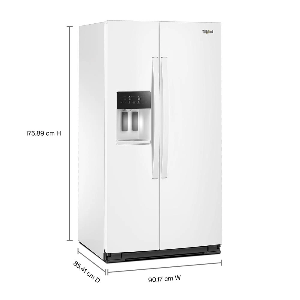 36-inch Standard Depth Side-by-Side Refrigerator with TruCool™ System WRSF5536RW