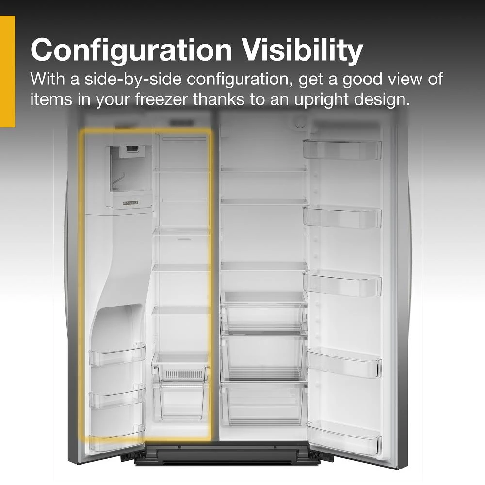 36-inch Standard Depth Side-by-Side Refrigerator with TruCool™ System WRSF5536RZ