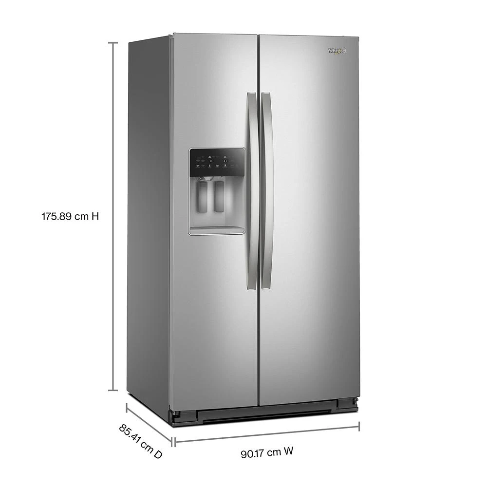 36-inch Standard Depth Side-by-Side Refrigerator with TruCool™ System WRSF5536RZ