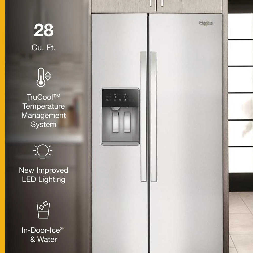 36-inch Standard Depth Side-by-Side Refrigerator with TruCool™ System WRSF5536RZ