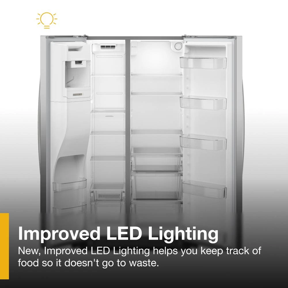 36-inch Standard Depth Side-by-Side Refrigerator with TruCool™ System WRSF5536RZ