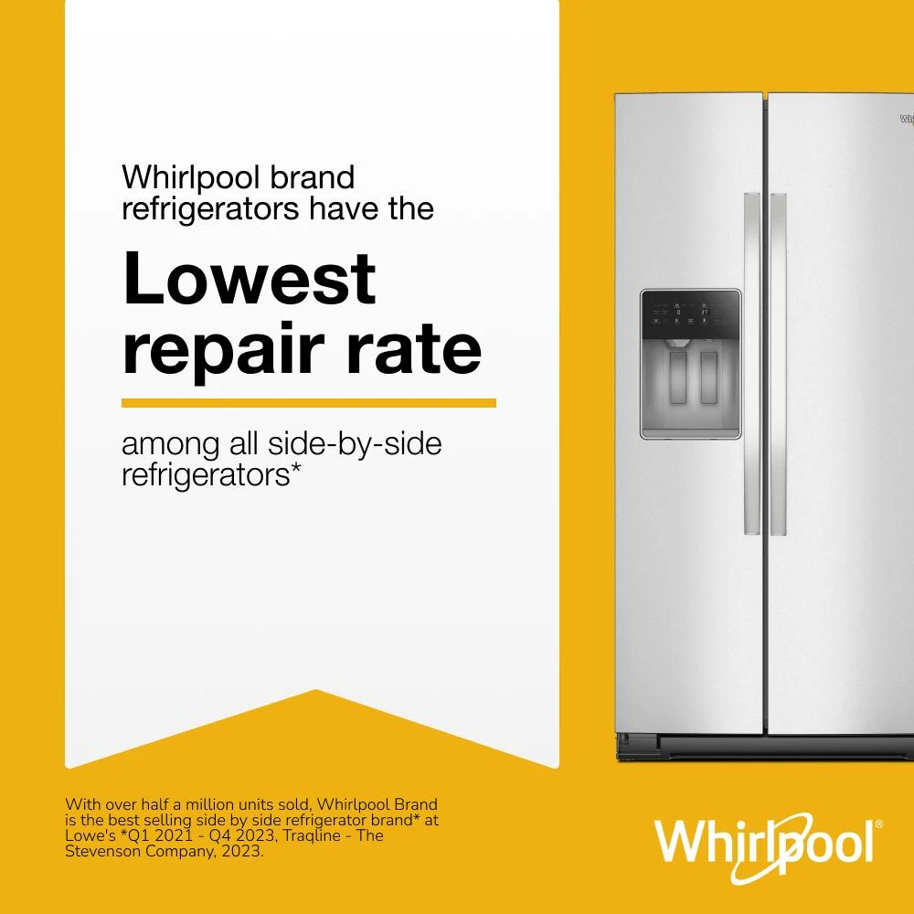 36-inch Standard Depth Side-by-Side Refrigerator with TruCool™ System WRSF5536RZ