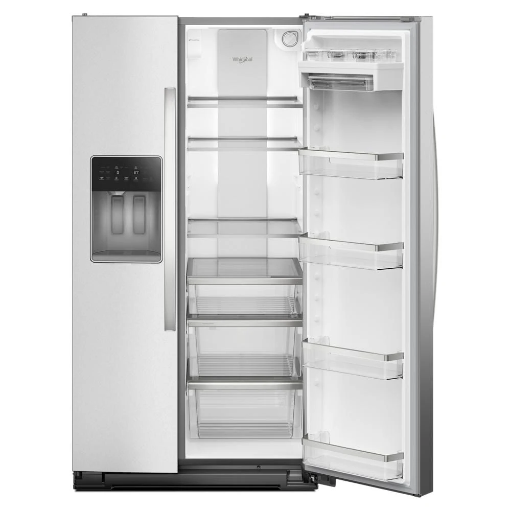 36-inch Standard Depth Side-by-Side Refrigerator with Prep & Store Bins WRSF6536RZ