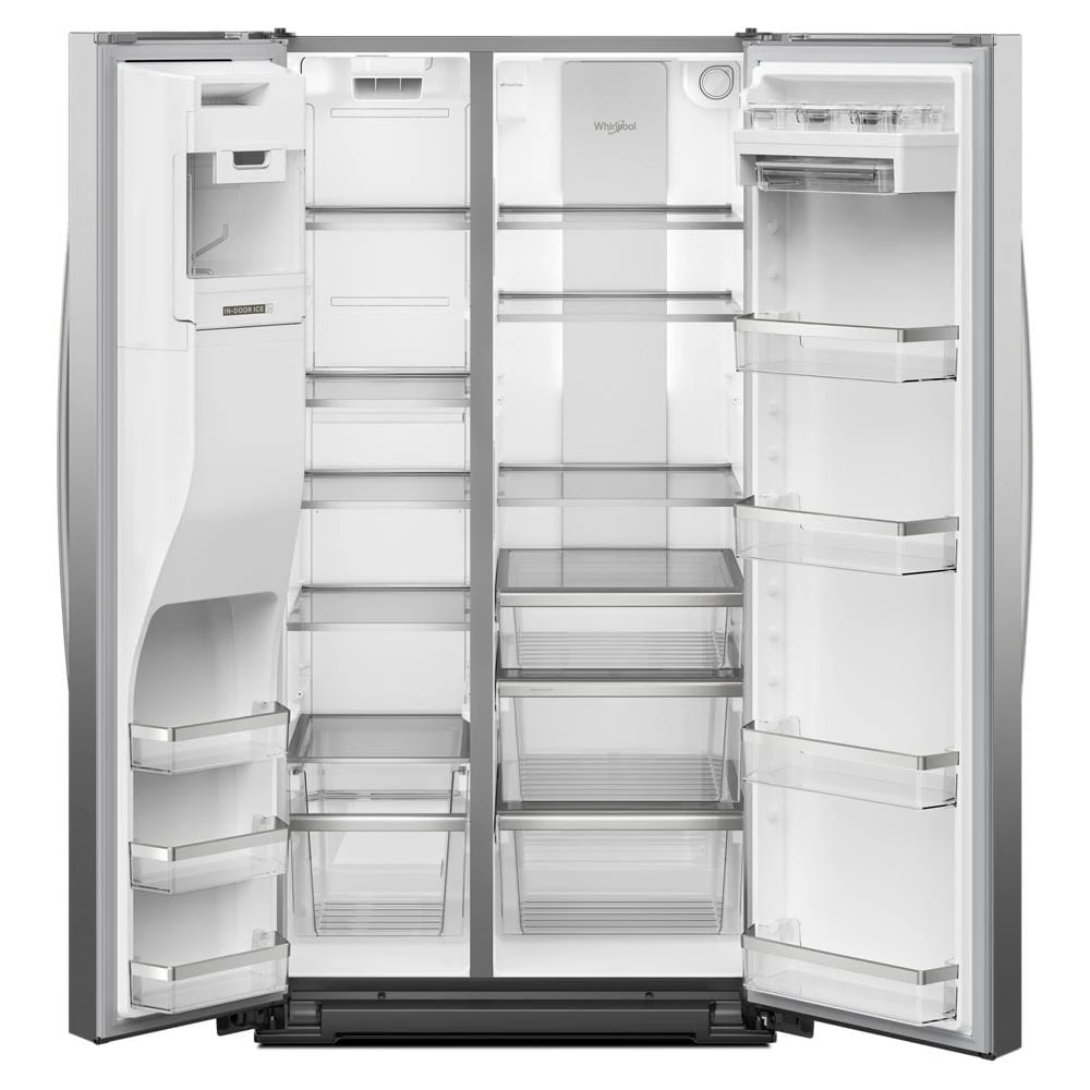 36-inch Standard Depth Side-by-Side Refrigerator with Prep & Store Bins WRSF6536RZ
