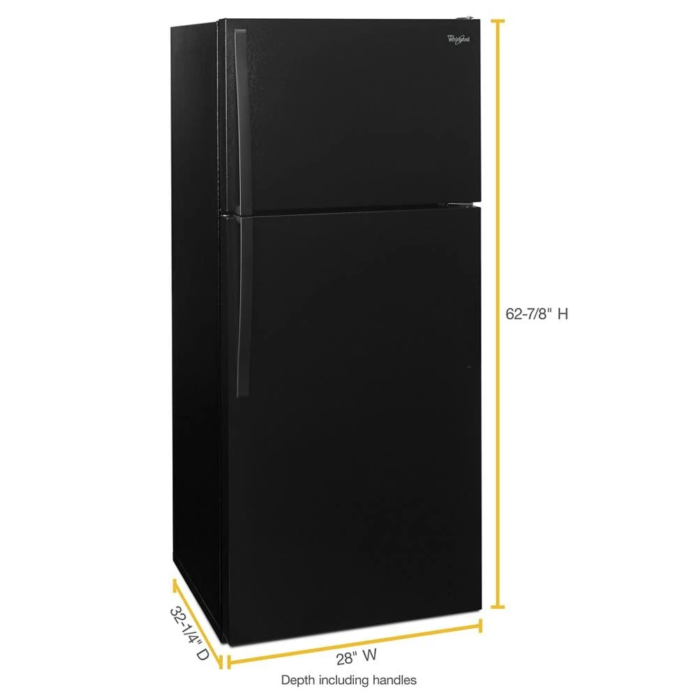 28-inch Wide Top Freezer Refrigerator - 14 Cu. Ft. WRT104TFDB