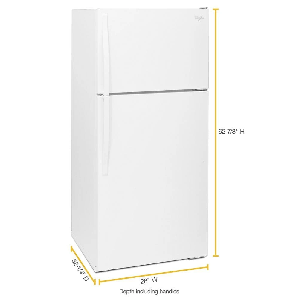 28-inch Wide Top Freezer Refrigerator - 14 Cu. Ft. WRT104TFDW