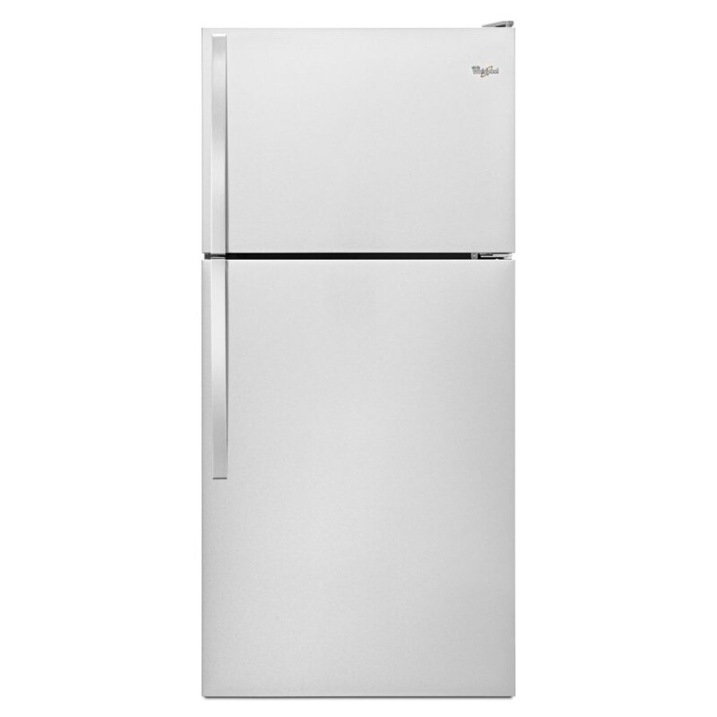 Whirlpool 30-inch Wide Top Freezer Refrigerator - 18 Cu. Ft. Monochromatic Stainless Steel WRT138FFDM Picture 1