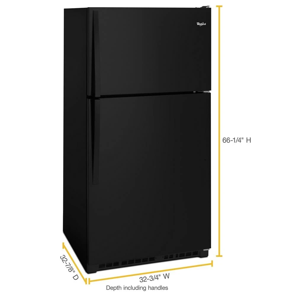 33-inch Wide Top Freezer Refrigerator - 20 cu. ft. WRT311FZDB