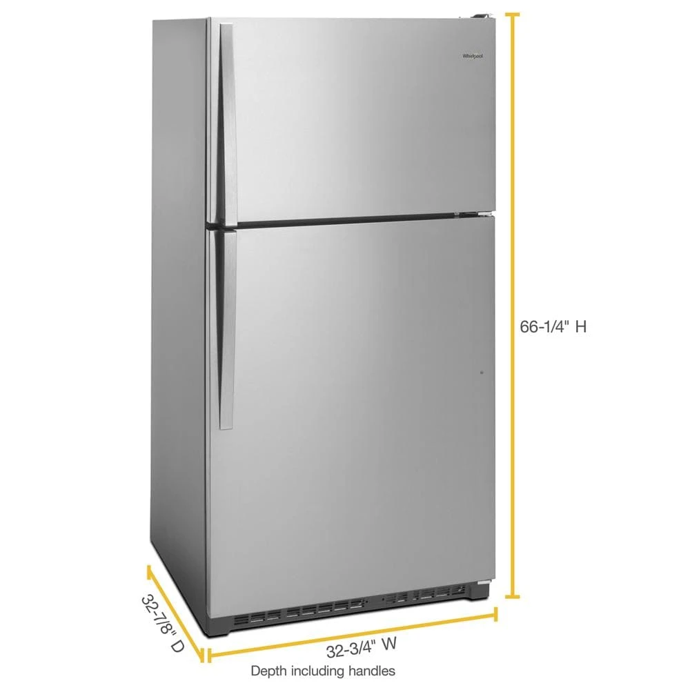 33-inch Wide Top Freezer Refrigerator - 20 cu. ft. WRT311FZDM