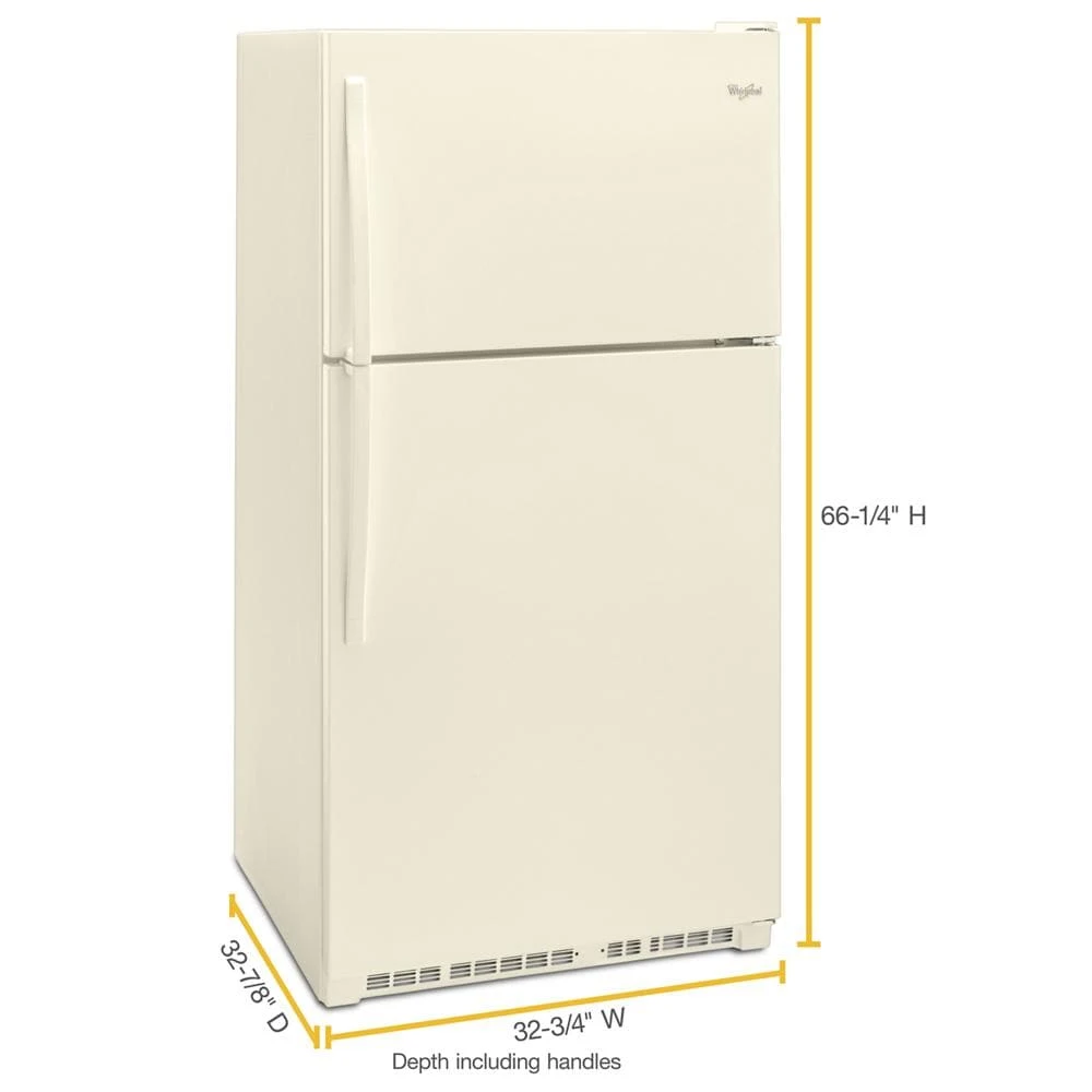 33-inch Wide Top Freezer Refrigerator - 20 cu. ft. WRT311FZDT