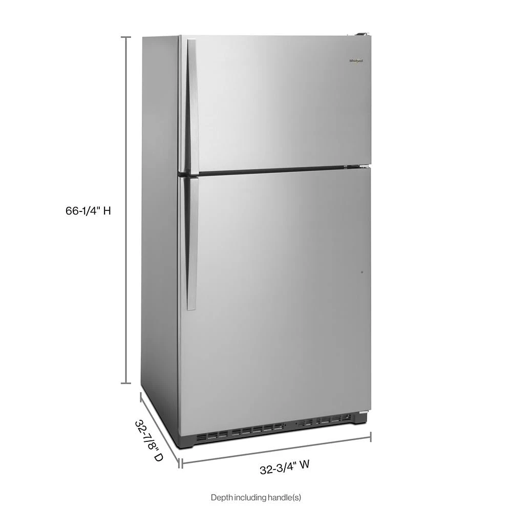 33-inch Wide Top Freezer Refrigerator - 20 cu. ft. WRT311FZDZ