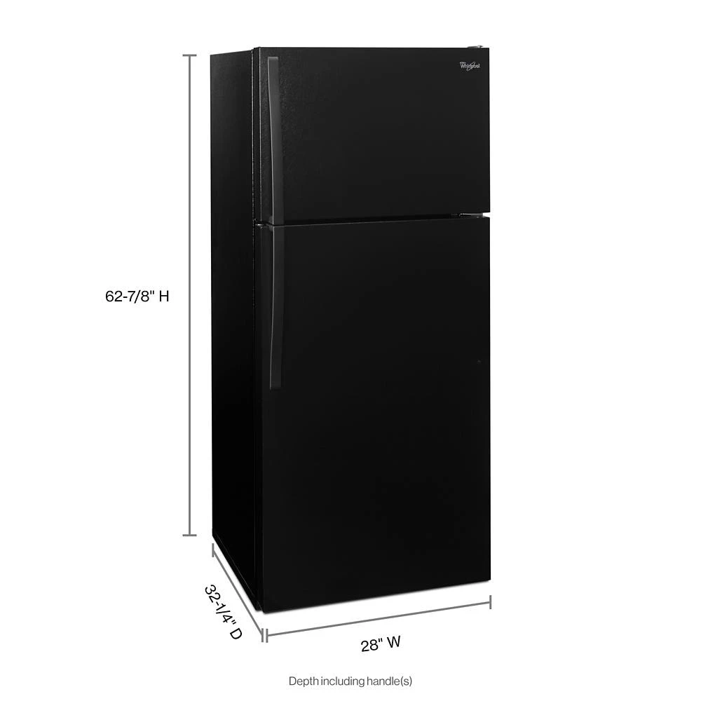 28-inch Wide Top Freezer Refrigerator - 14 cu. ft. WRT314TFDB