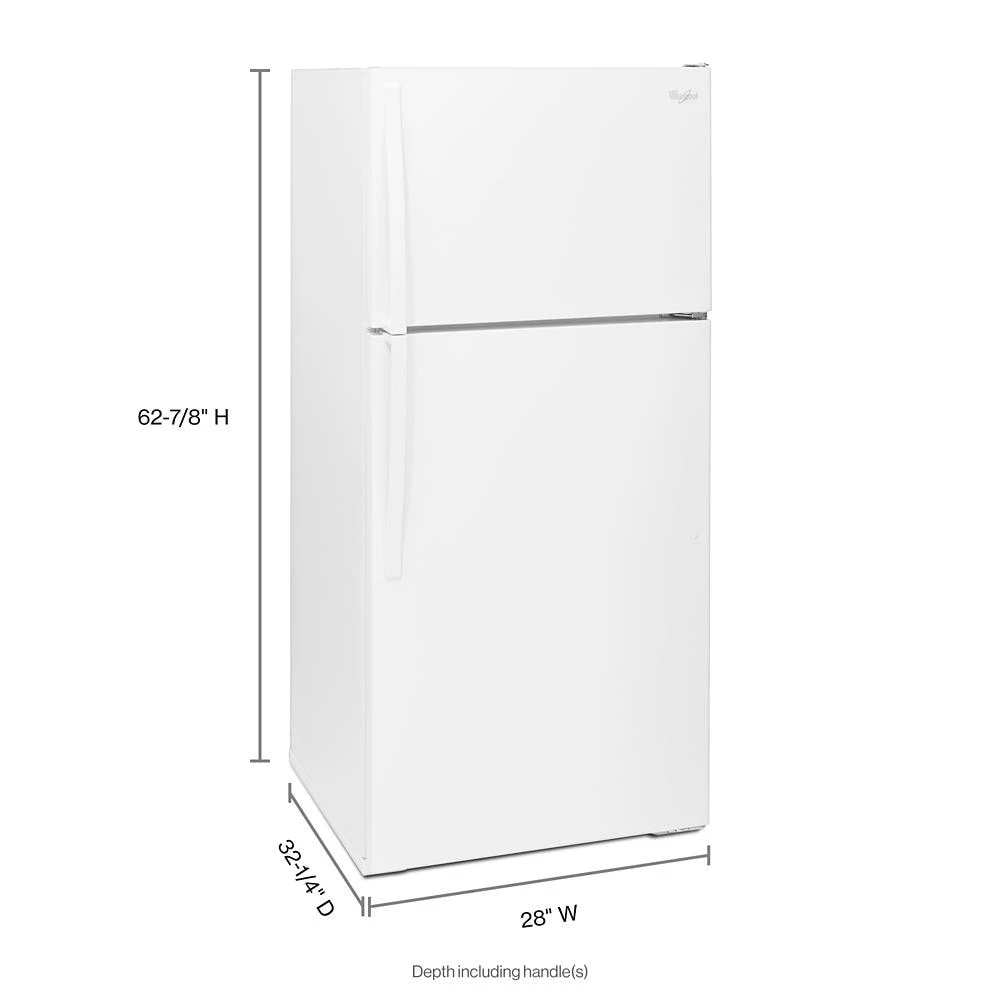28-inch Wide Top Freezer Refrigerator - 14 cu. ft. WRT314TFDW