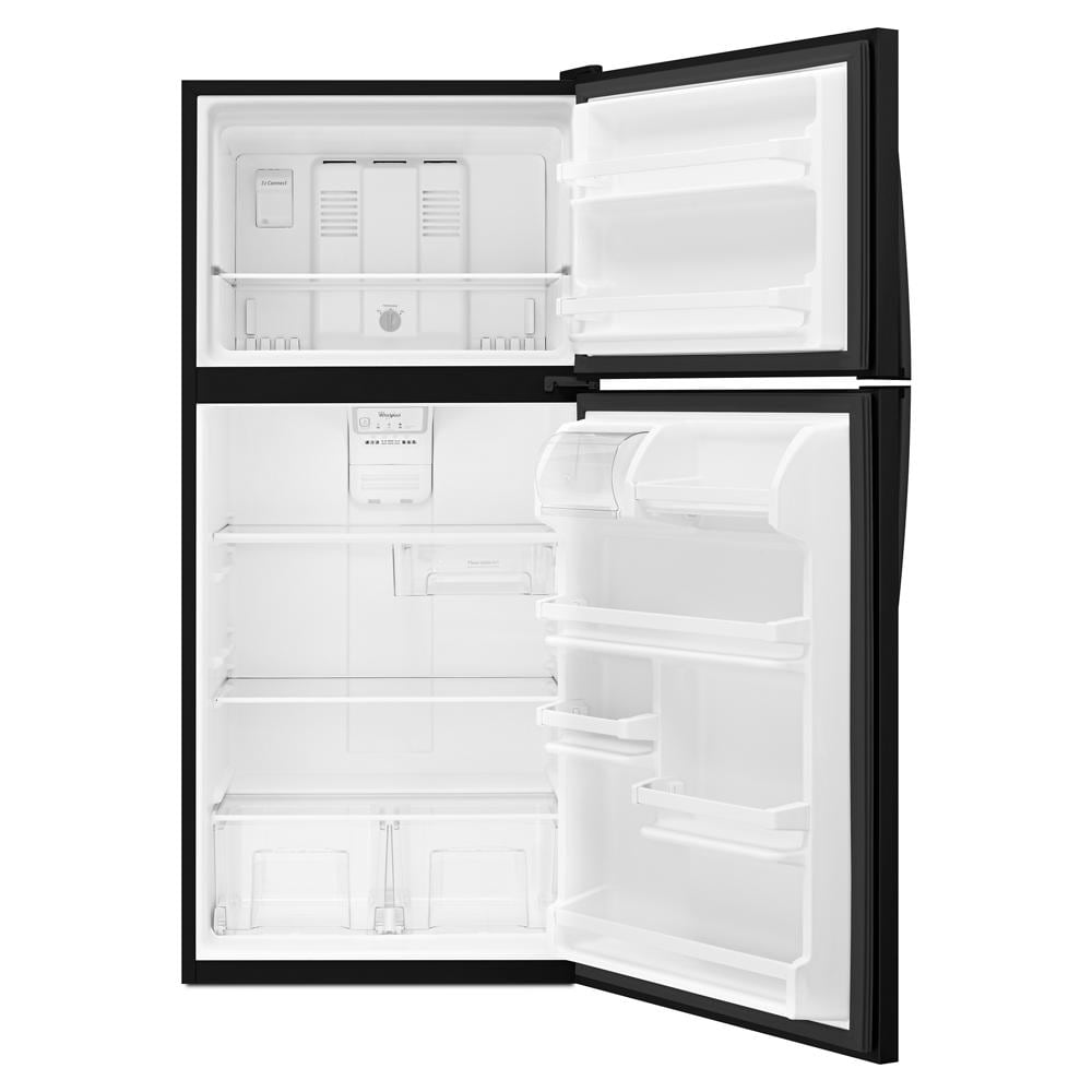 Whirlpool 30-inch Wide Top Freezer Refrigerator - 18 cu. ft. Black WRT318FZDB Picture 1
