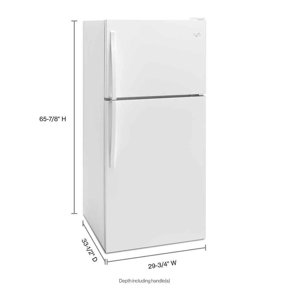 30-inch Wide Top Freezer Refrigerator - 18 cu. ft. WRT318FZDW