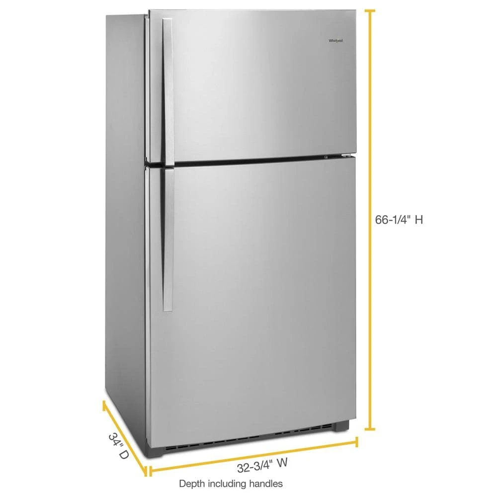 33-inch Wide Top Freezer Refrigerator - 21 cu. ft. WRT511SZDM