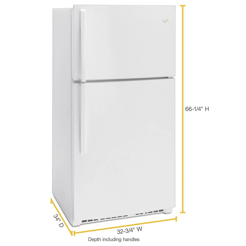 33-inch Wide Top Freezer Refrigerator - 21 cu. ft. WRT511SZDW