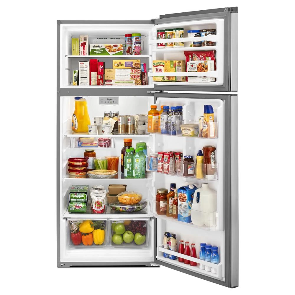 28-inch Wide Refrigerator Compatible With The EZ Connect Icemaker Kit – 18 Cu. Ft. WRT518SZFG