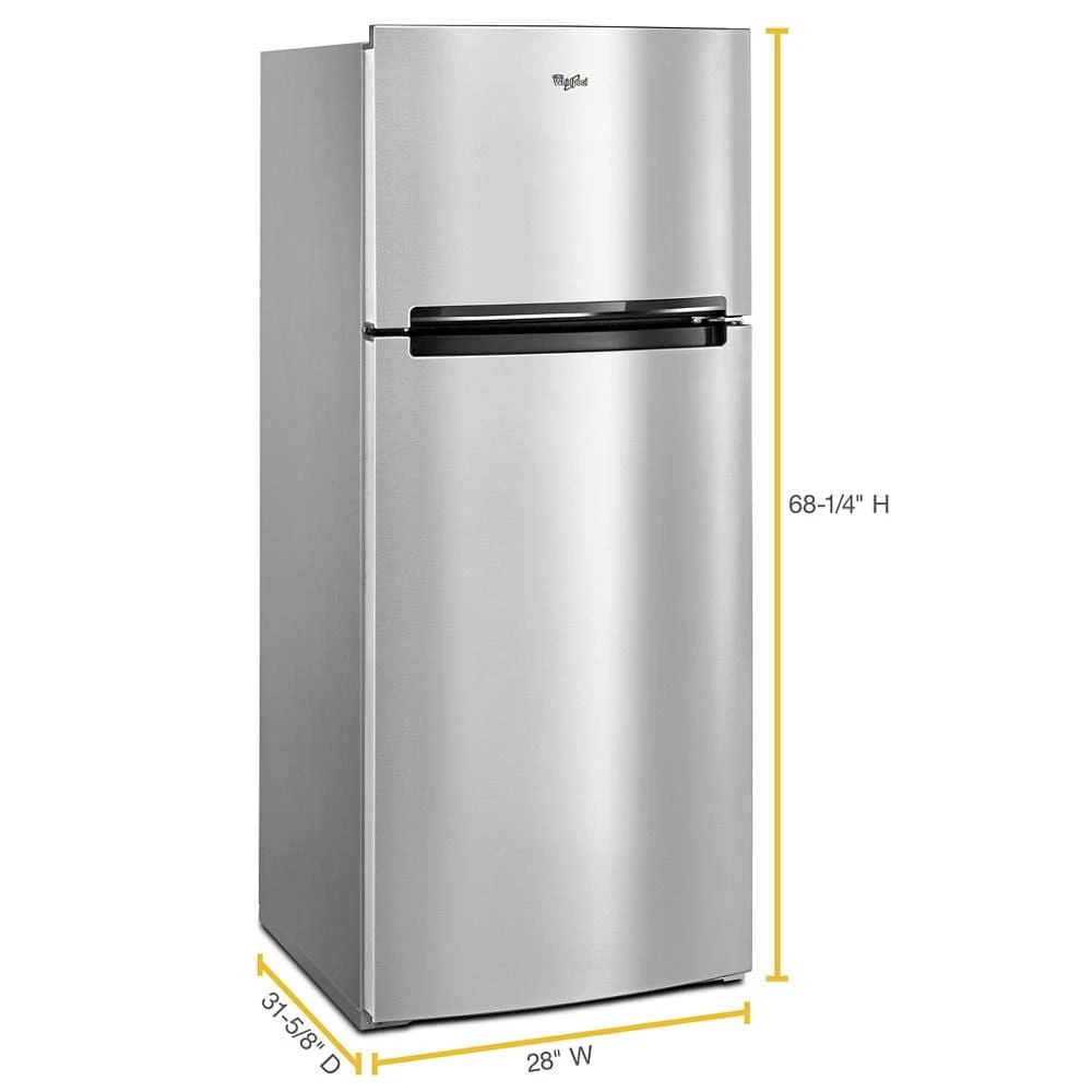 28-inch Wide Refrigerator Compatible With The EZ Connect Icemaker Kit – 18 Cu. Ft. WRT518SZFM