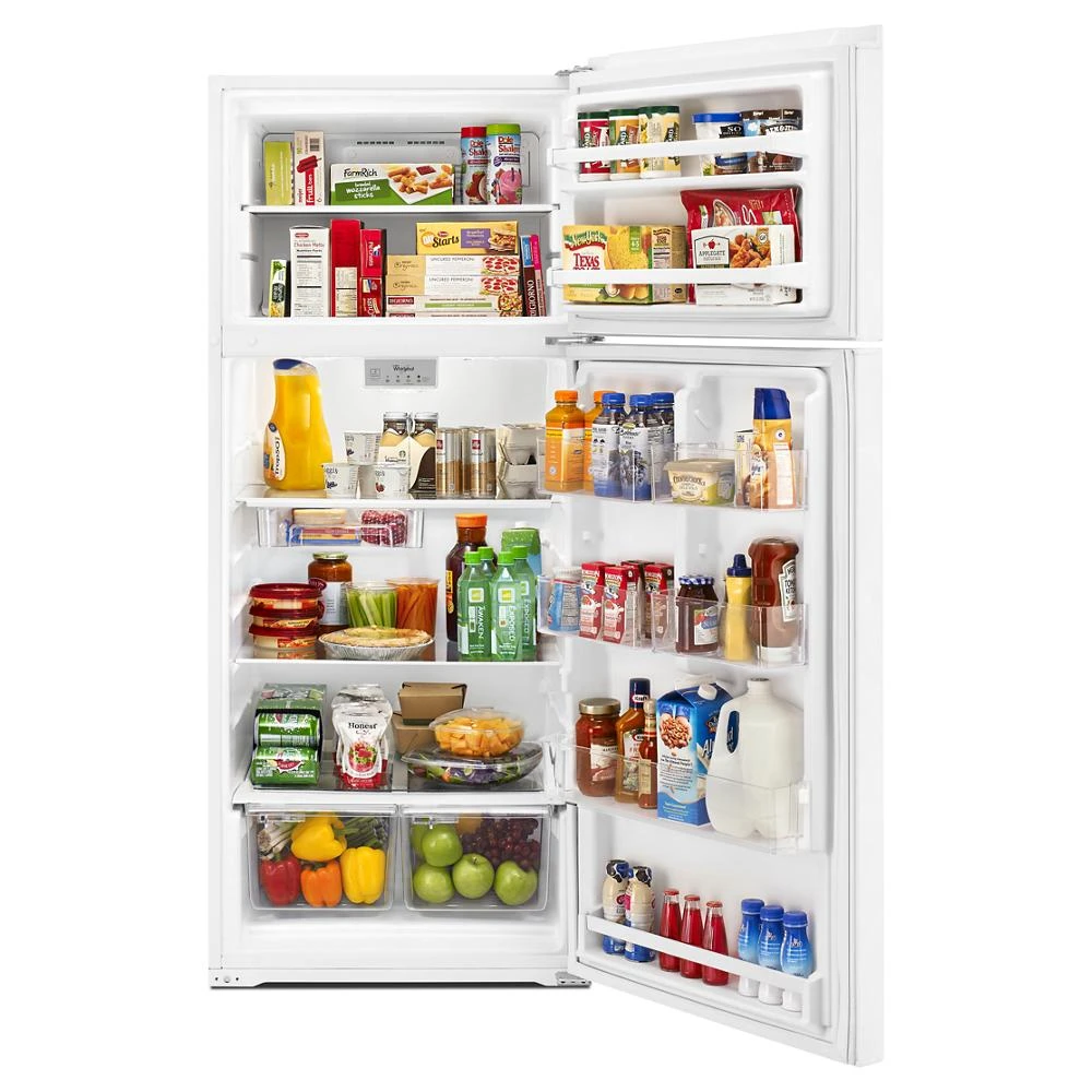 28-inch Wide Refrigerator Compatible With The EZ Connect Icemaker Kit – 18 Cu. Ft. WRT518SZFW