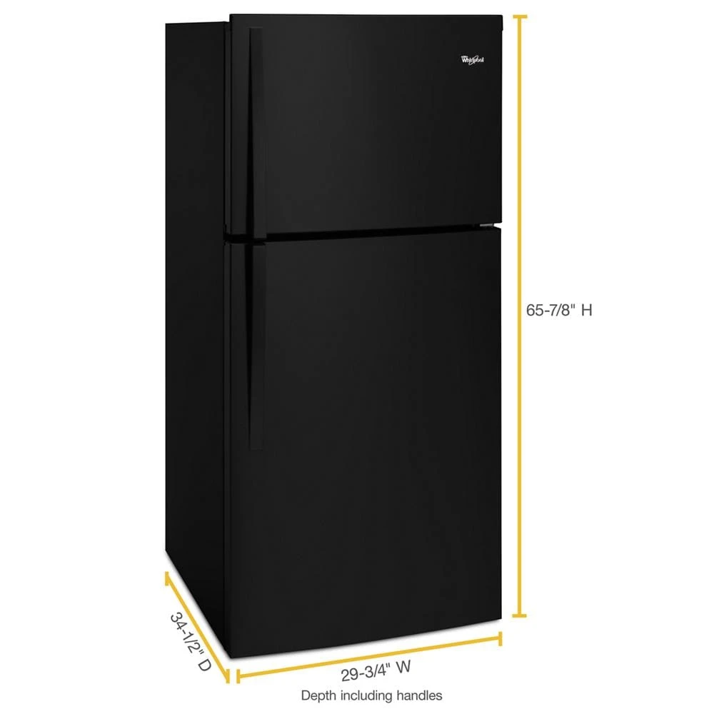30-inch Wide Top Freezer Refrigerator - 19 Cu. Ft. WRT519SZDB