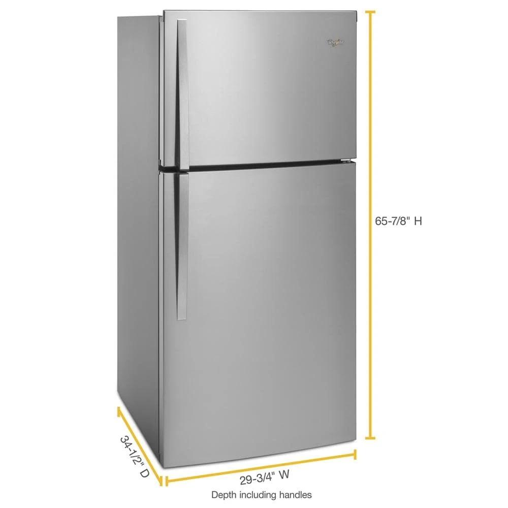 30-inch Wide Top Freezer Refrigerator - 19 Cu. Ft. WRT519SZDM