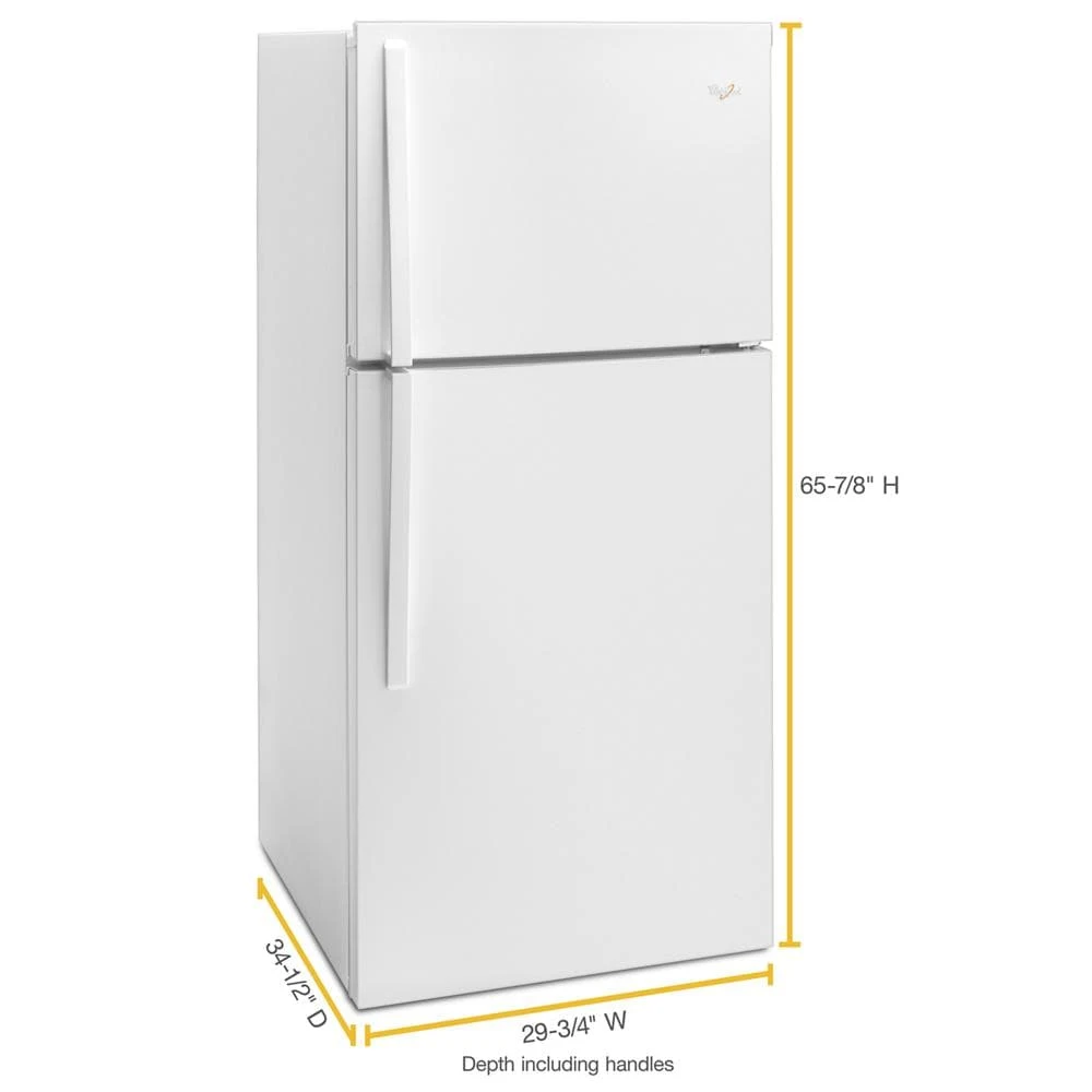 30-inch Wide Top Freezer Refrigerator - 19 Cu. Ft. WRT519SZDW