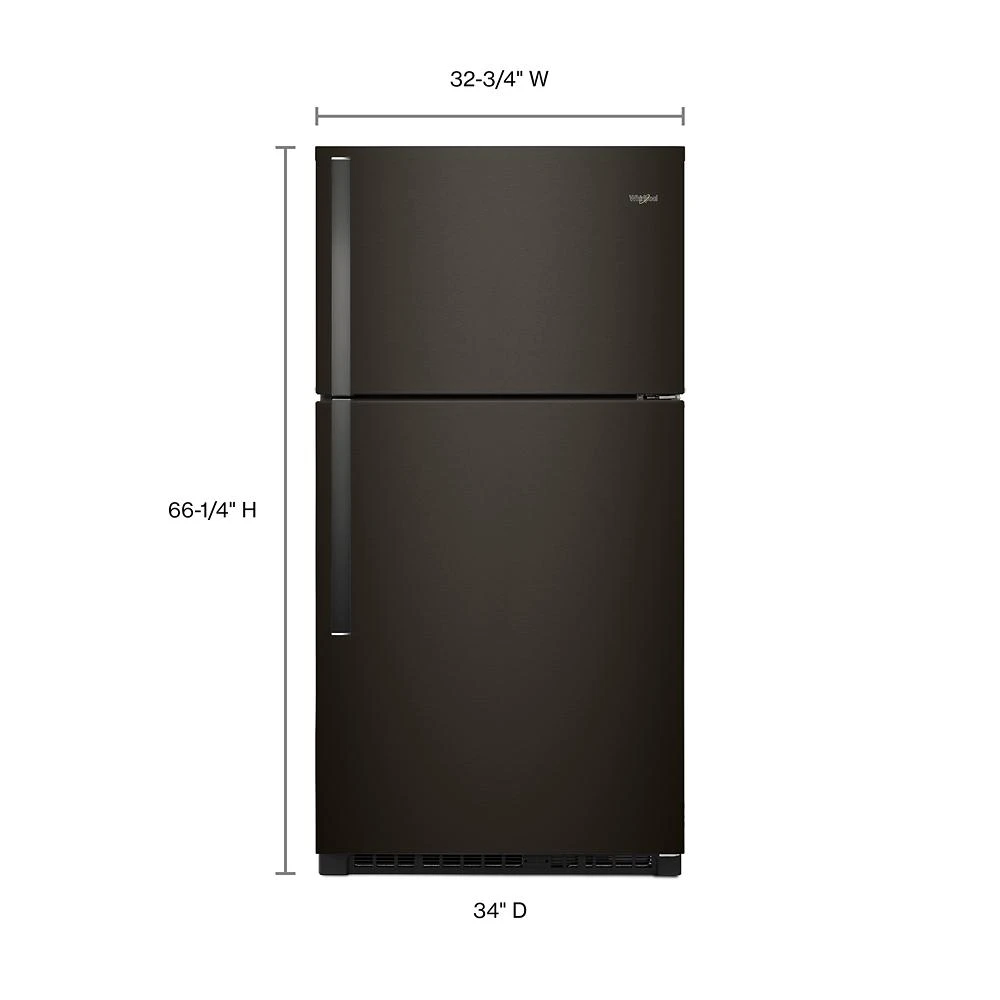 33-inch Wide Top Freezer Refrigerator - 21 cu. ft. WRT541SZHV