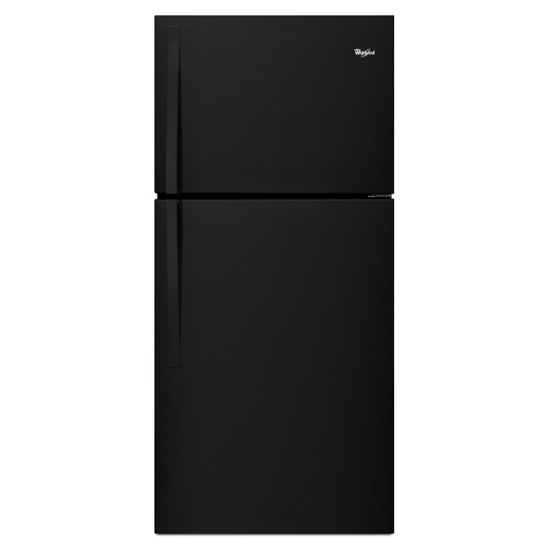 Whirlpool 30-inch Wide Top Freezer Refrigerator - 19 cu. ft. Black WRT549SZDB Picture 1