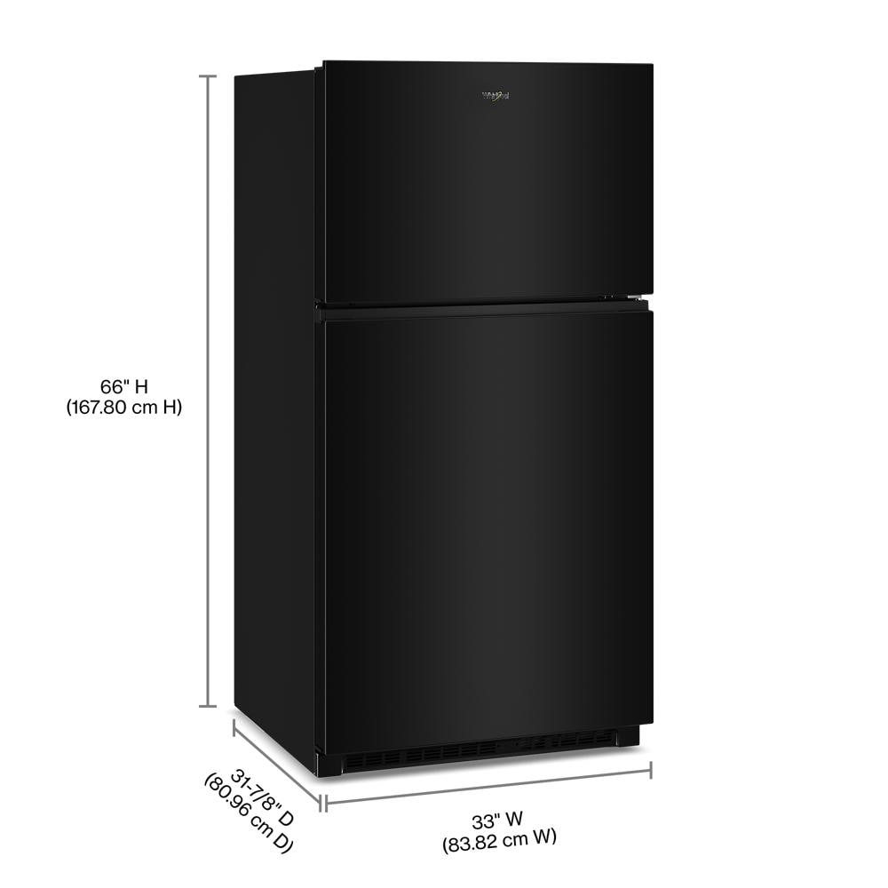 32.8-inch Wide Top Freezer Refrigerator with Total Coverage Cooling- 21.3 Cu. Ft. WRTX3021TB