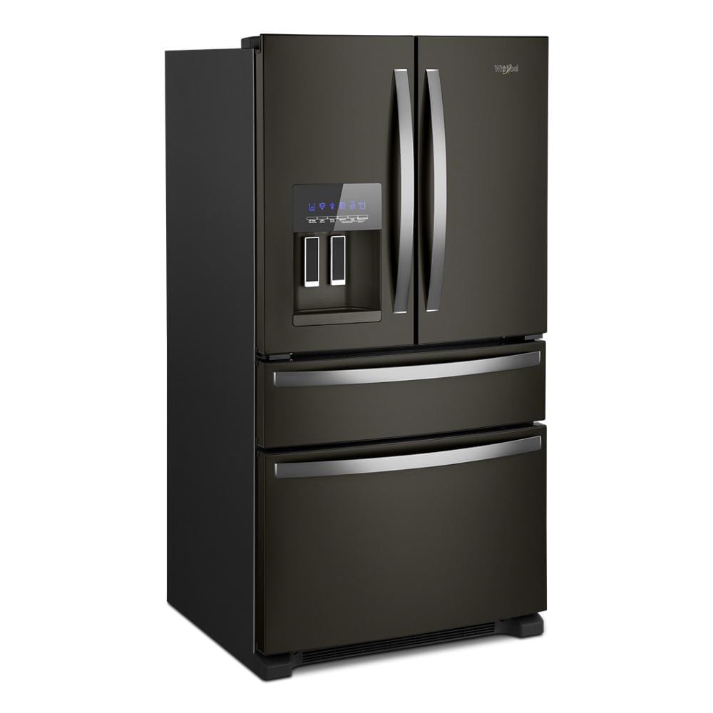 Whirlpool 36-Inch Wide French Door Refrigerator - 25 cu. ft. Black Stainless WRX735SDHV Picture 1